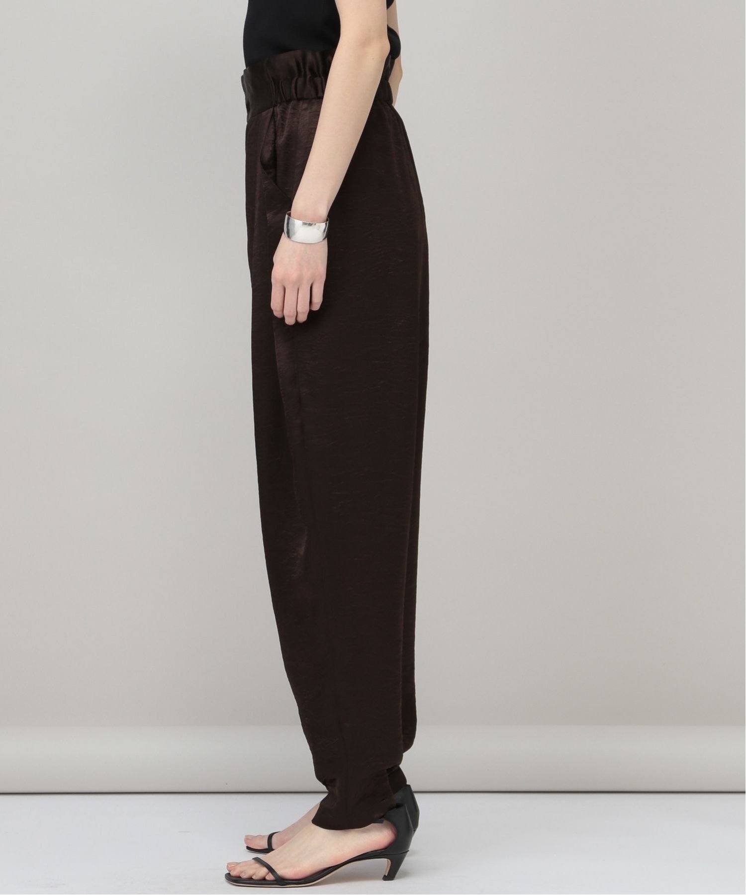 SALE／20%OFF】Curensology クラッシュサテンパンツ カレンソロジー 