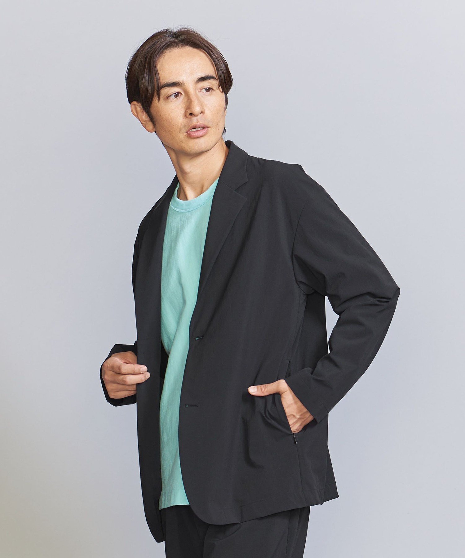 人気★美品★ユナイテッドアローズ　360°リラックス2Bジャケット　2.2万　L BEAUTY&YOUTH UNITED ARROWS 360°MASTER リラックス 2B ジャケット