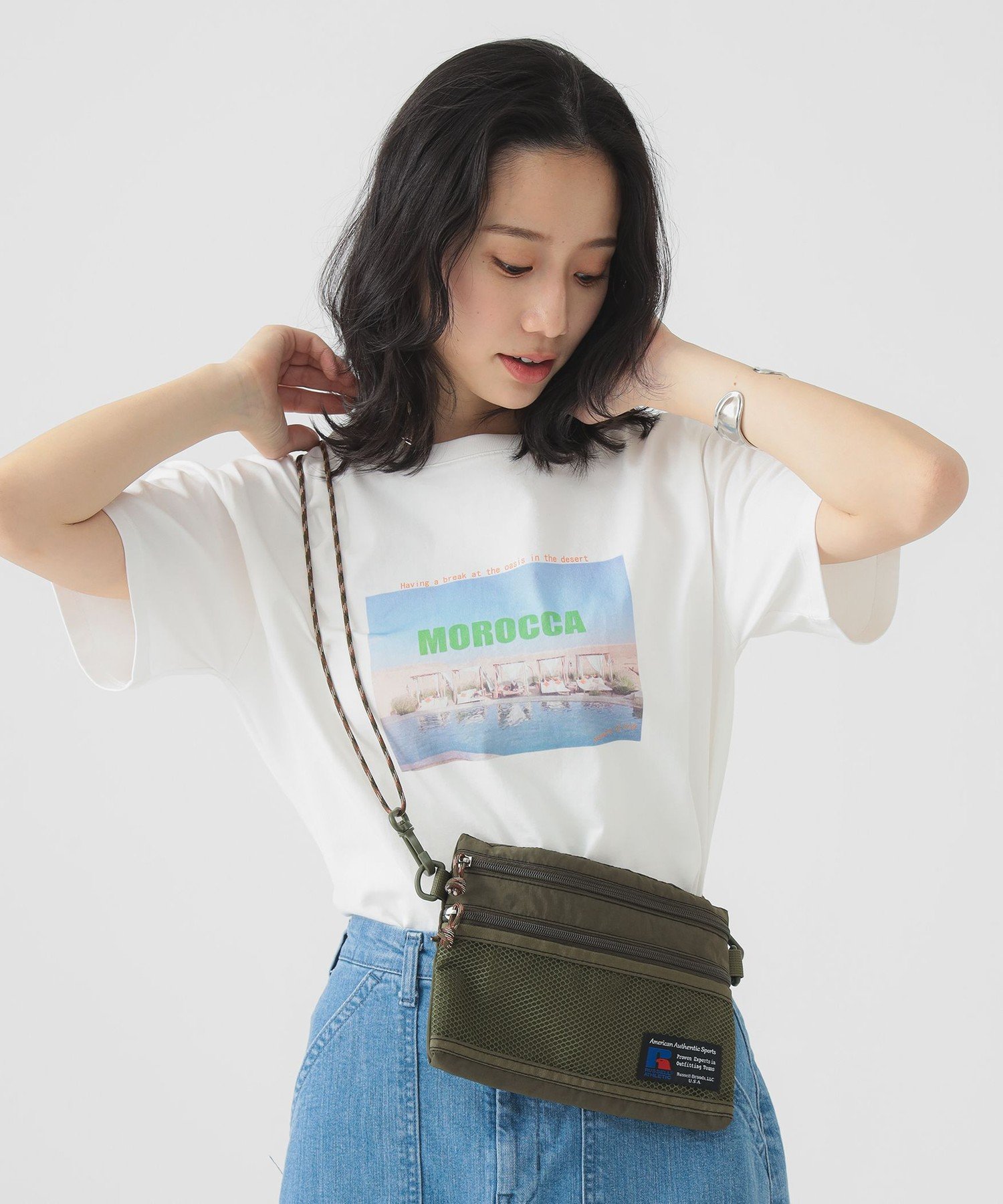80s【USA製】RUSSELLATHLETICバックロゴ刺繍スナップボタンXL 80's~90's RUSSELL ATHLETIC Print Sweatshirt USA製 SIZE L 80