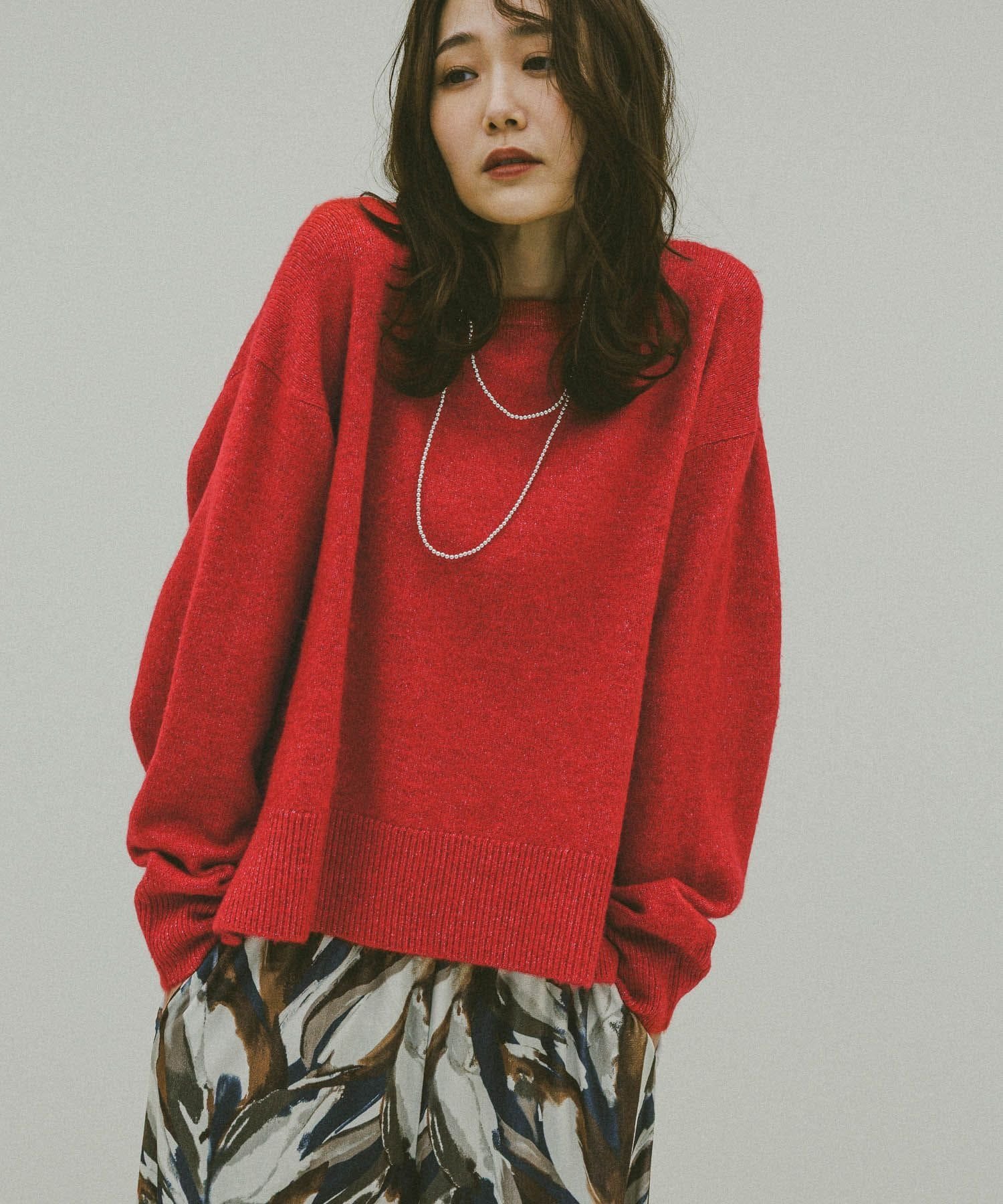 SALE／50%OFF】UNITED ARROWS W パールモチーフ Vノーカラー