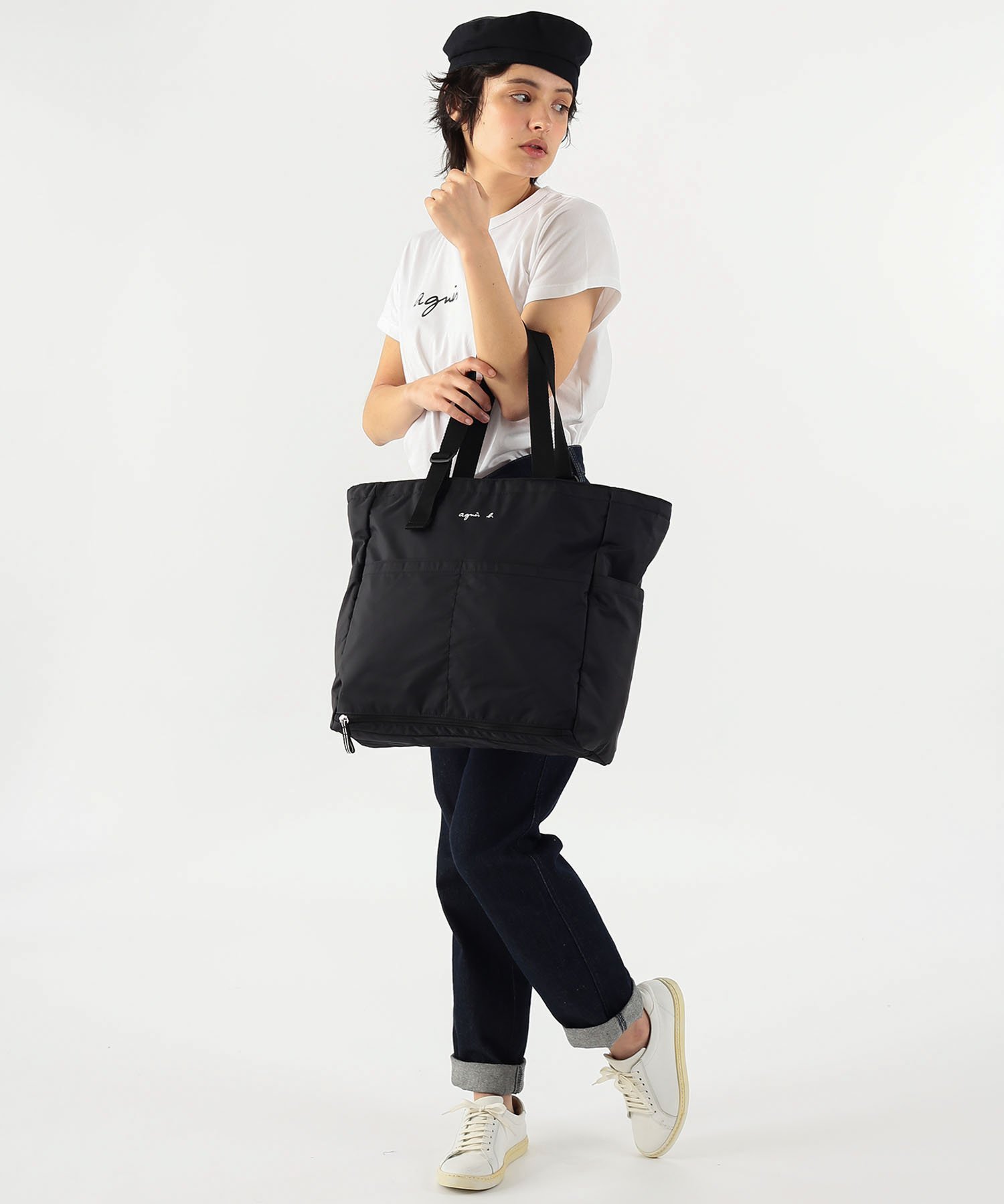 agnes b. AC12 E BAG ペアレンツバッグ(マザーズバッグ) アニエスベー