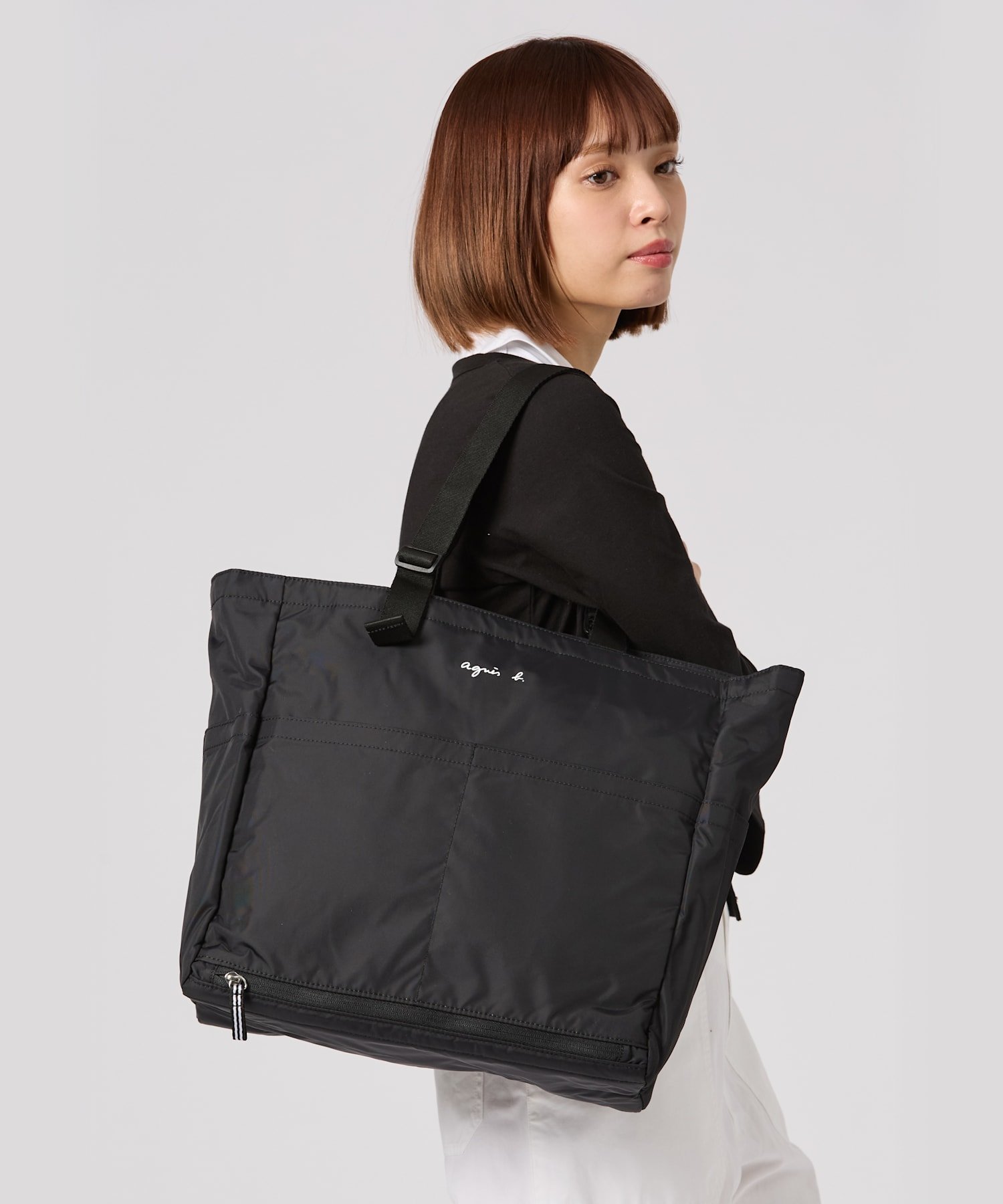 agnes b. ENFANT AC12 E BAG ペアレンツバッグ(マザーズバッグ