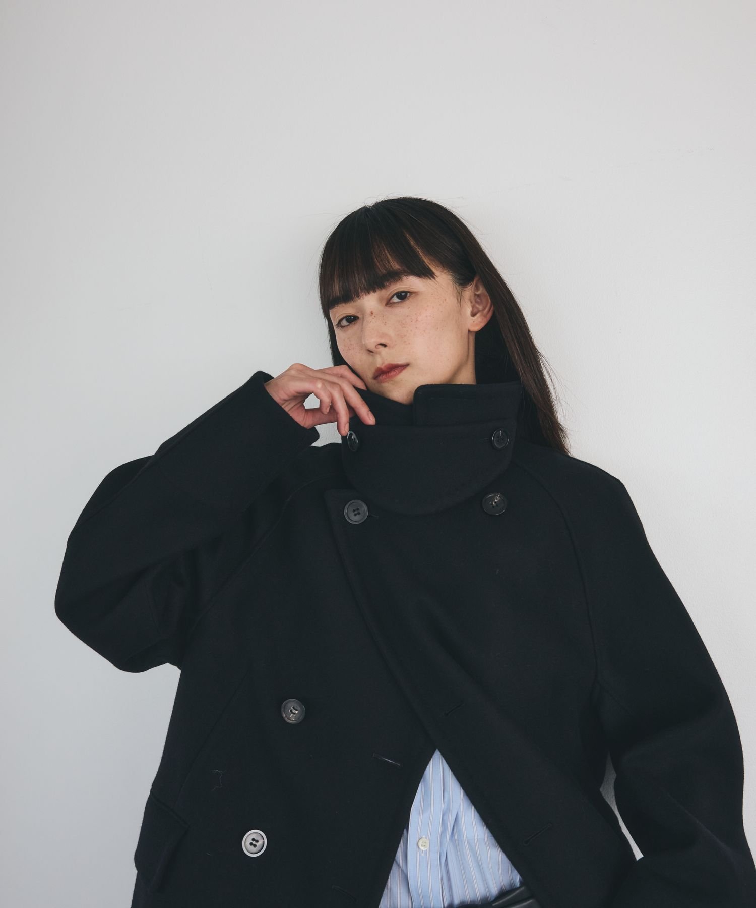 楽天市場】Chaos カオス コート ロング ウール ライトグレー系 FREE