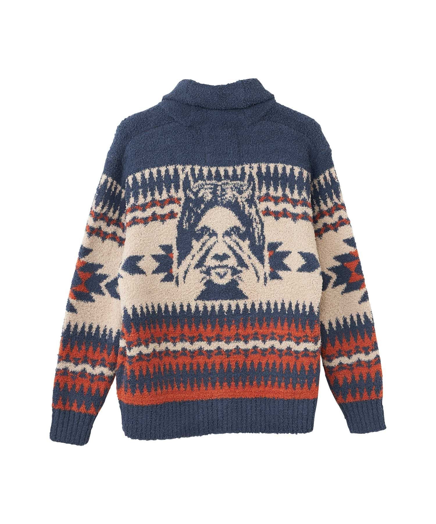 HYSTERIC GLAMOUR SEE NO EVILジャカード ショールカーディガン 
