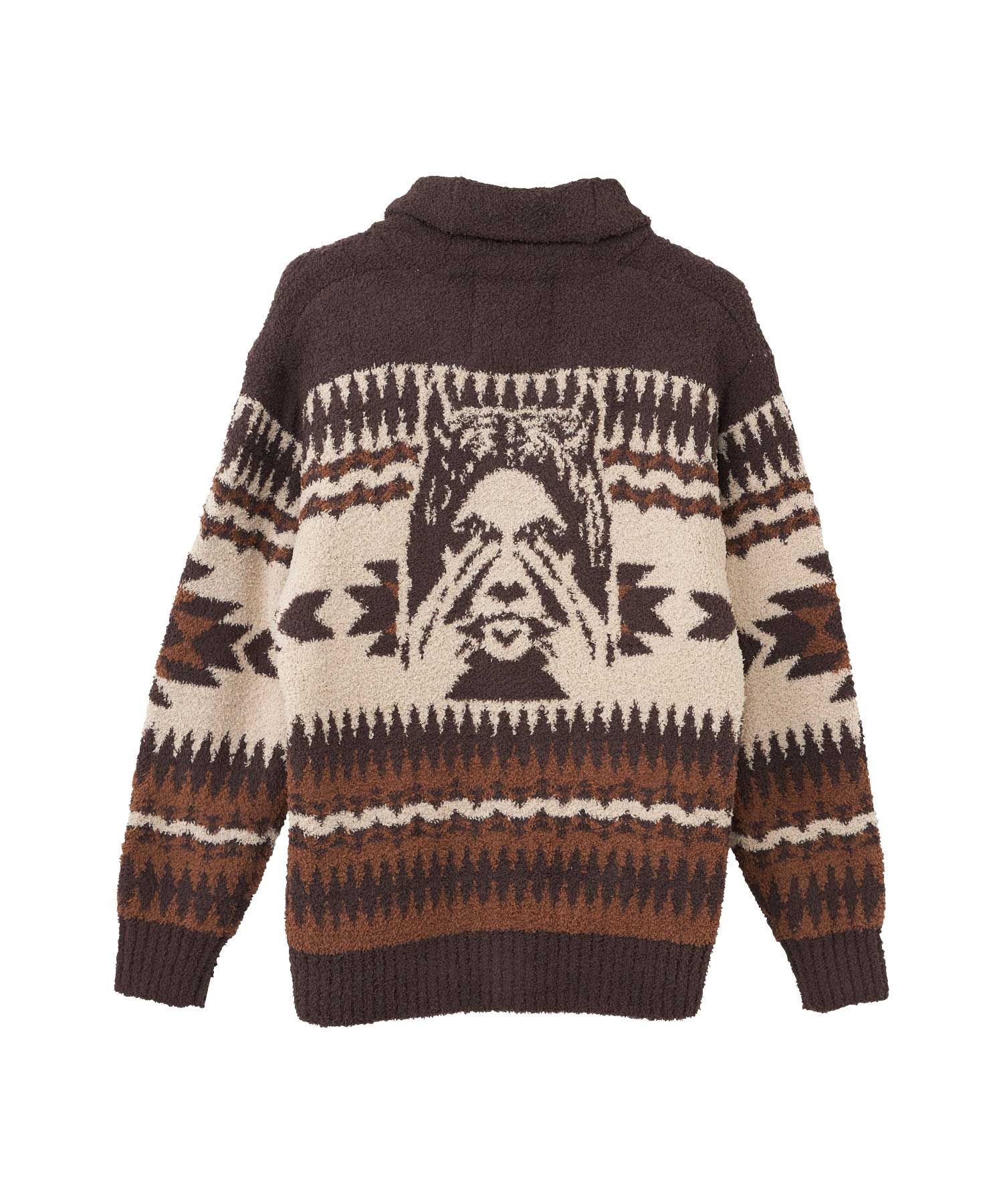 HYSTERIC GLAMOUR SEE NO EVILジャカード ショールカーディガン 