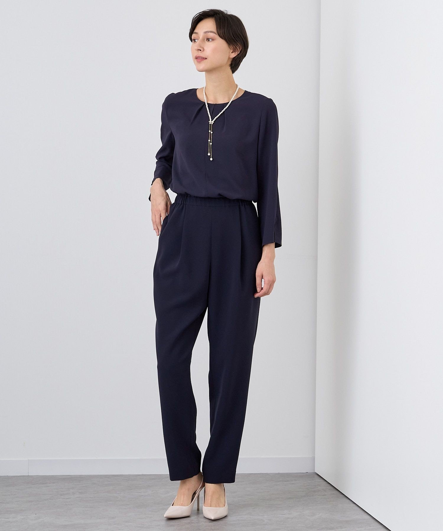 ANAYI 楊柳ペイズリー柄オールインワン 34サイズ 美品 グリーン系 完売品 ANAYI 楊柳ペイズリー柄オールインワン 34サイズ 美品 グリーン
