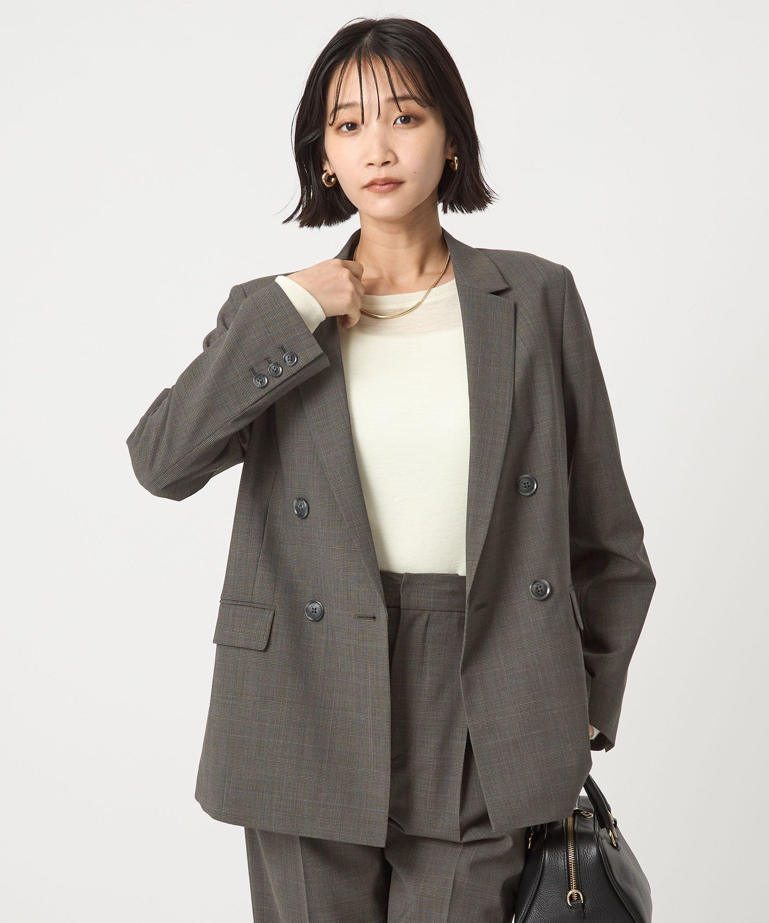 洗える グリーンレーベルリラクシング カチリラ スーツ セットアップ　3点 楽天市場】【SALE／50%OFF】カチリラ ダブル ジャケット