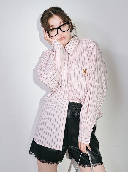 SALE／40%OFF】LILY BROWN Lily Bearロングシャツ リリーブラウン 
