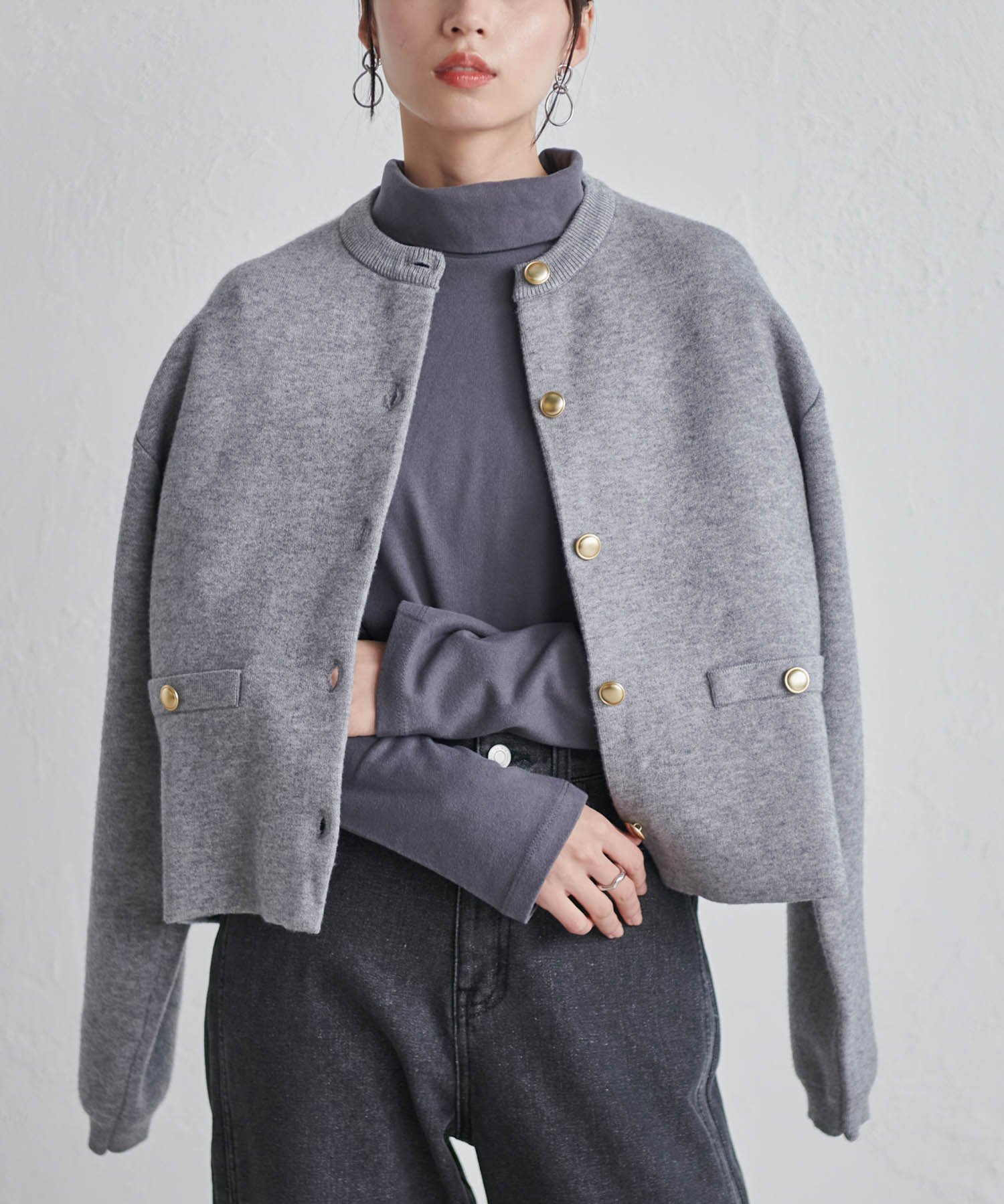 新品タグ付　cen. 2wayフーディシャツブルゾン cen.made in Japan/2WAYフーディーシャツブルゾン