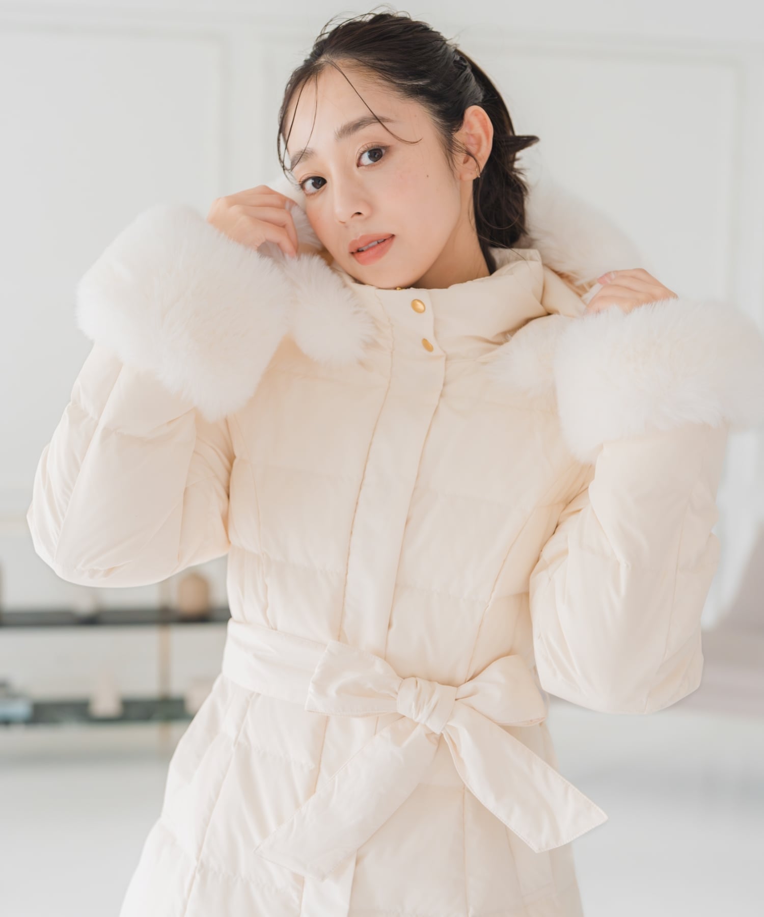 楽天市場】【50%OFF】【2025秋冬アイテム】スタンドネックフードロング