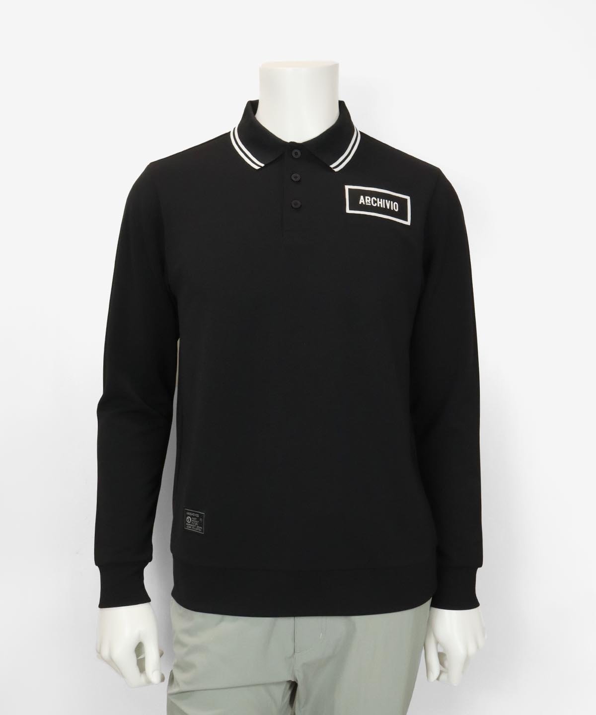 archivio メンズ 長袖ポロシャツ 楽天市場】【SALE／40%OFF】ARCHIVIO 【メンズ】UV冷感ライン襟長袖