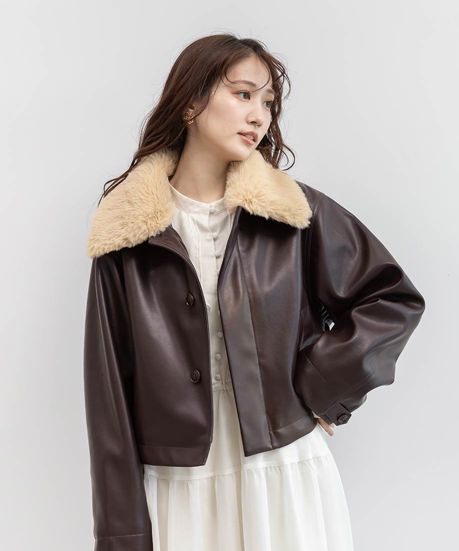 楽天市場】【30%OFF】RANDA/ランダ/【選べる丈感】2WAY ファー襟付き