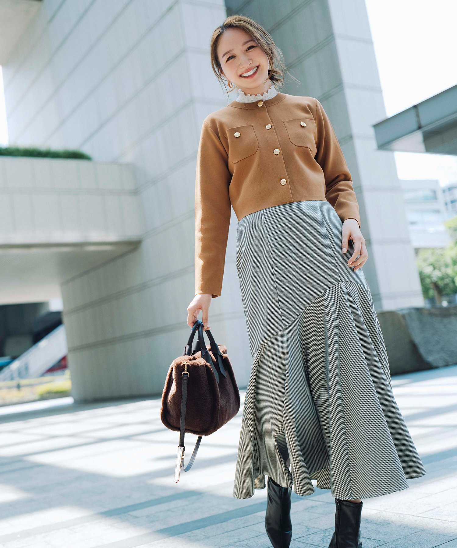 ナチュラルビューティベーシック　ツイード　アウター 楽天市場】ラメツイードニットジャケット NATURAL BEAUTY BASIC