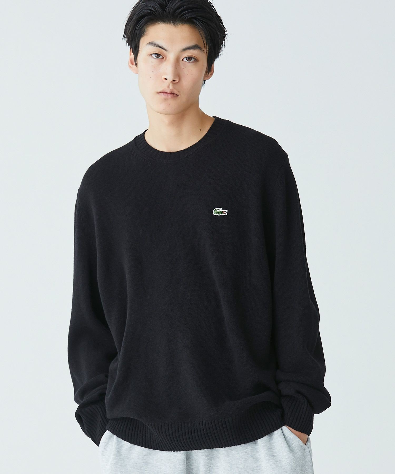 LACOSTE ラコステ メンズ コットン ニット ジップアップ サイズ 4 (100 