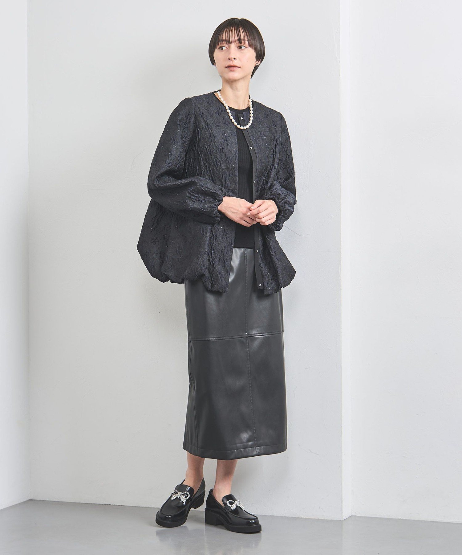 SALE／70%OFF】UNITED ARROWS ツートーン ジャガード ブルゾン
