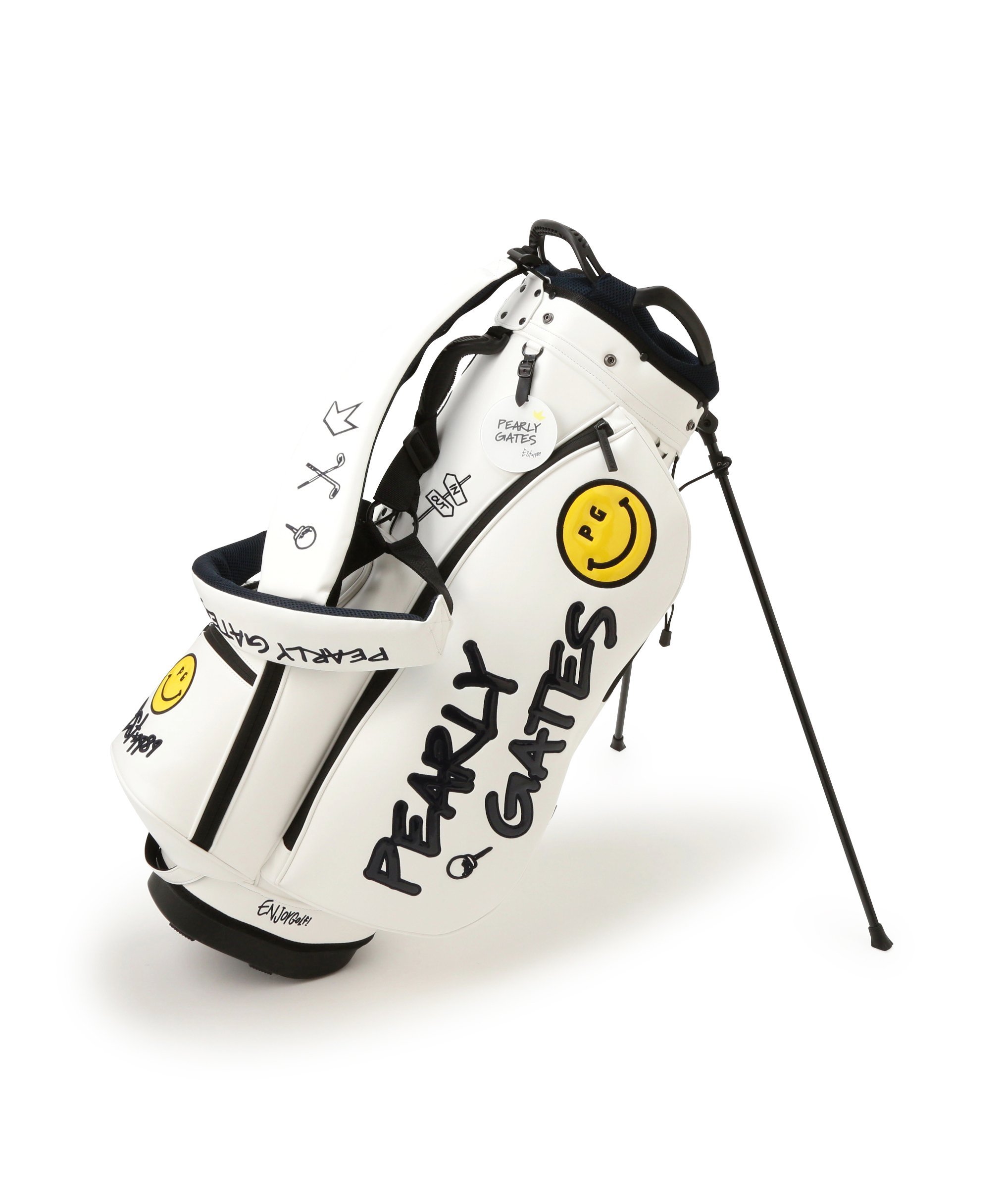 【格安パーリー】パーリーゲイツ★チェック柄★スタンドキャディバッグ★ゴルフバッグ GO/LOOK!（ゴルック）｜PEARLY GATES スペシャルコラボ □ マルチ
