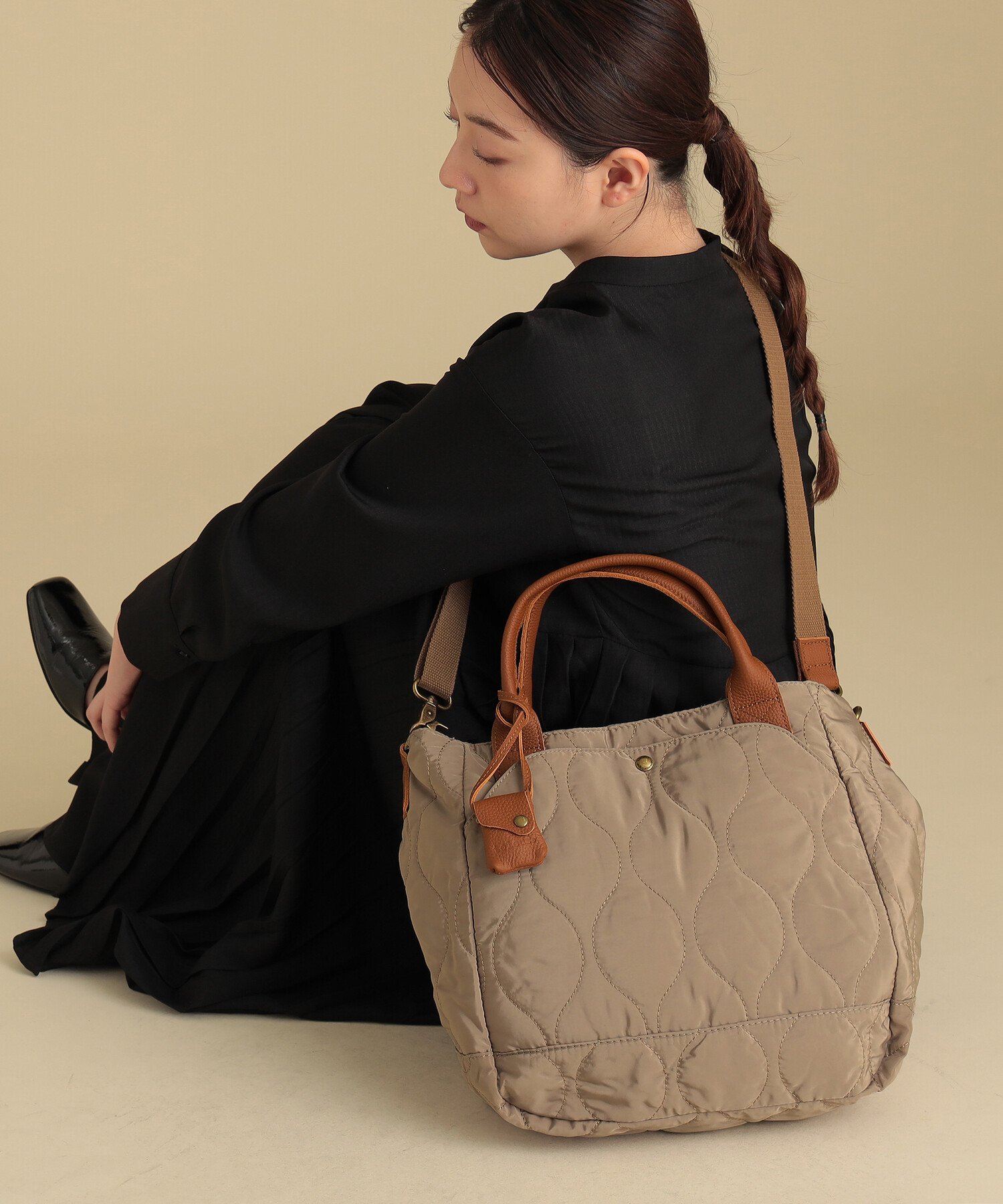 Ray BEAMS toleur * Ray BEAMS / 別注 キルティング バッグ ビームス 