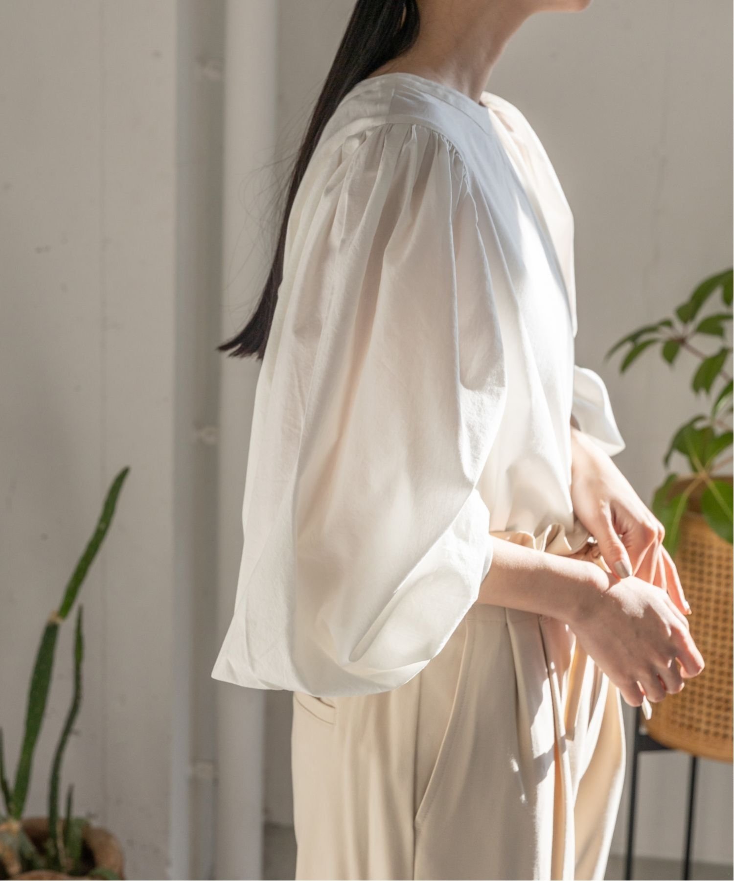 SALE／30%OFF】LOWRYS FARM 2WAYソデボリュームブラウス ローリーズ