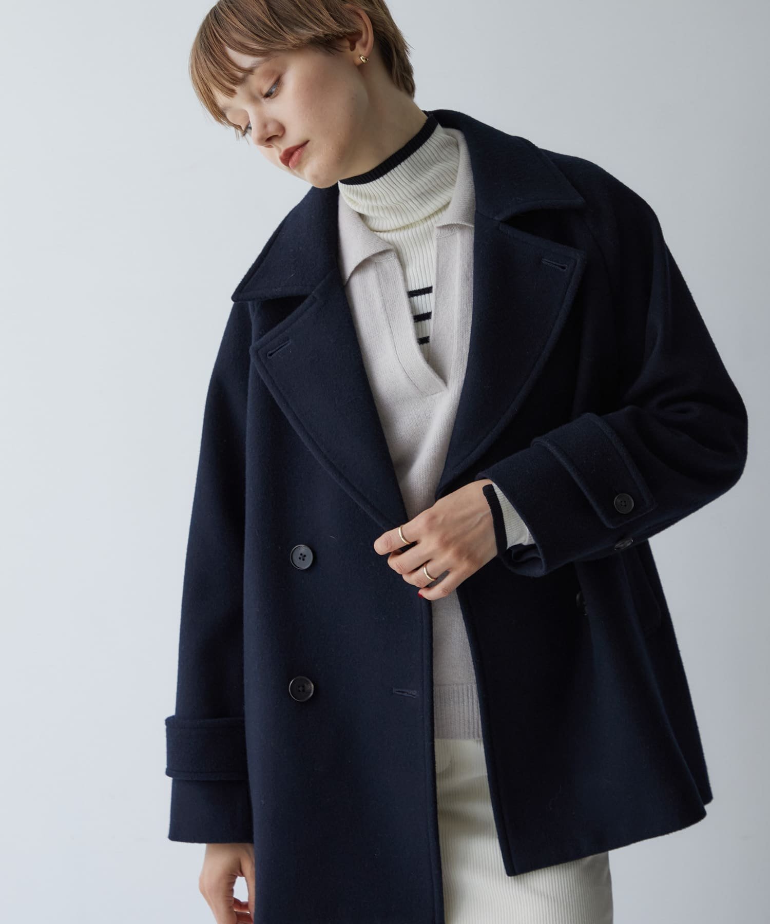 SALE／50%OFF】URBAN RESEARCH スーパー100メルトンPコート アーバン
