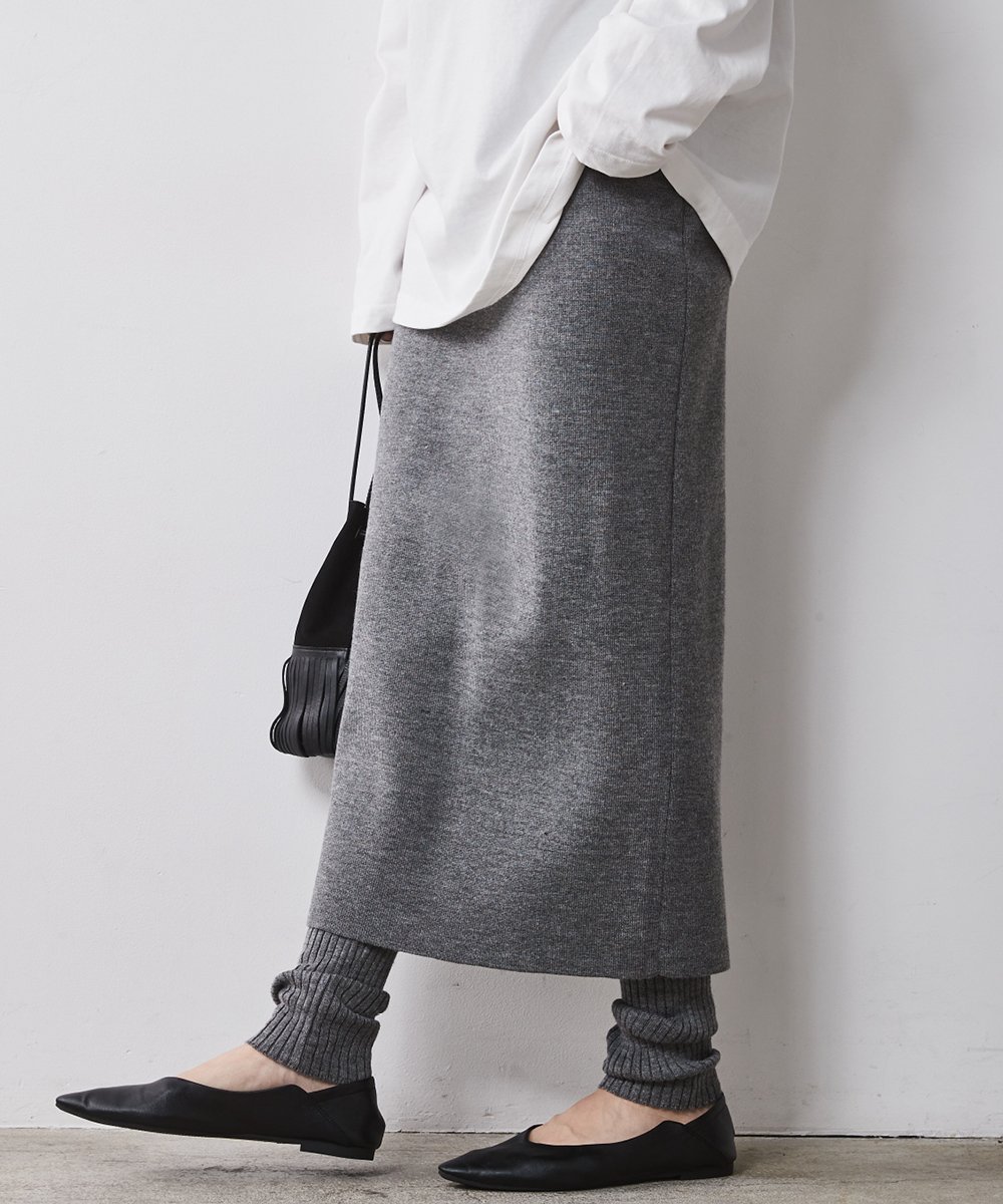 スカートwithハーフレギンス　グレー スカートwithハーフレギンス - メルカリ