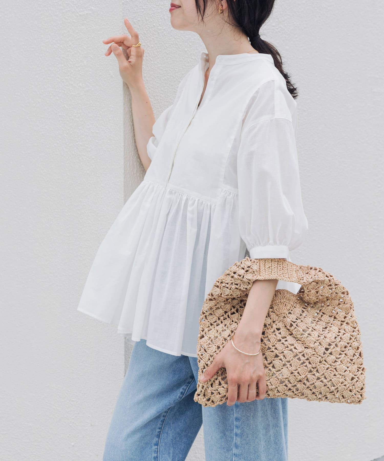 plage SUPIMA COTTON オーバーサイズシャツ プラージュ トップス 