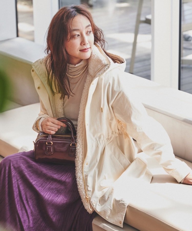 楽天市場】【SALE／50%OFF】【フード取り外し可/ロング丈】ボア