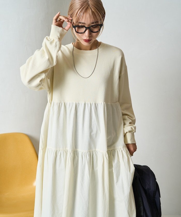 新品タグ付♡BEARDSLEY ツイードフレアワンピース ビアズリー BEARDSLEY（ビアズリー）の「《ビアズリー》ツイードフレアワンピース