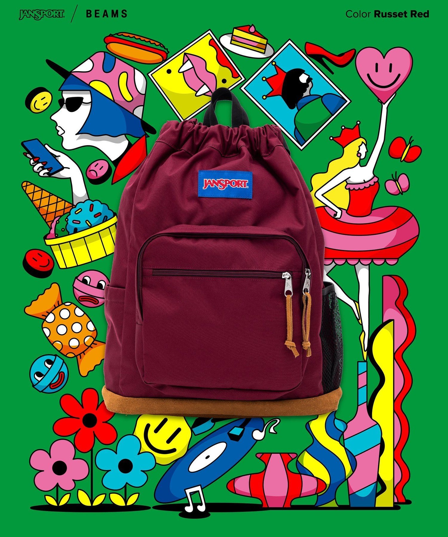 ビームス 別注 25ss 2025 美品 JANSPORT カスタム リュック BEAMS（ビームス）【別注】JANSPORT / Pack & Go（バッグ リュック