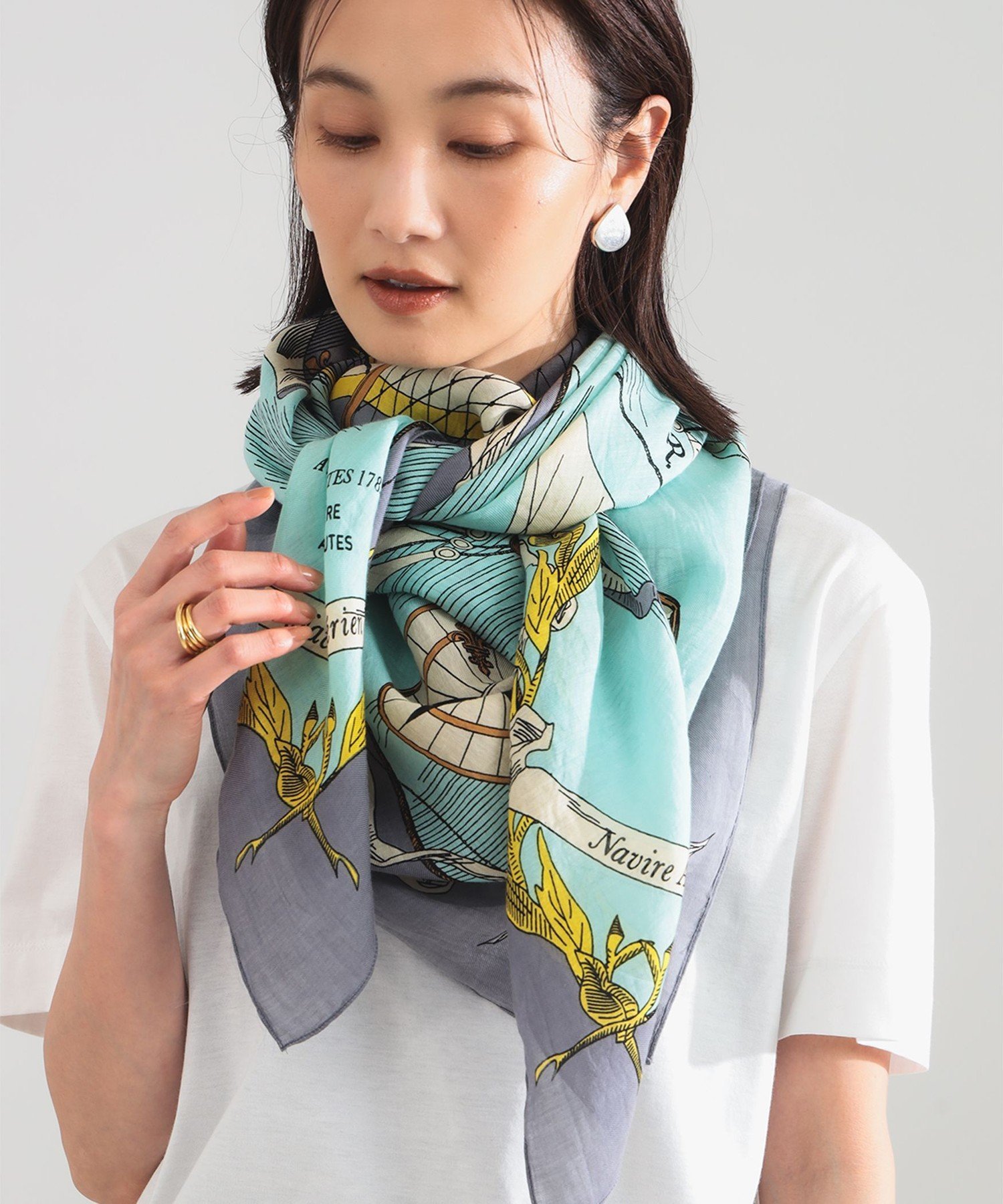 楽天市場】manipuri / ジオメトリック ドット ストール Demi-Luxe