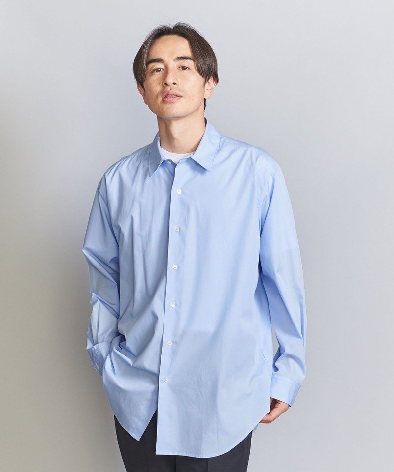 BEAUTY & YOUTH UNITED ARROWS 【別注】 ＜allery＞ SHIRT/シャツ ビューティ＆ユース ユナイテッドアローズ  トップス シャツ・ブラウス ブルー ネイビー【送料無料】