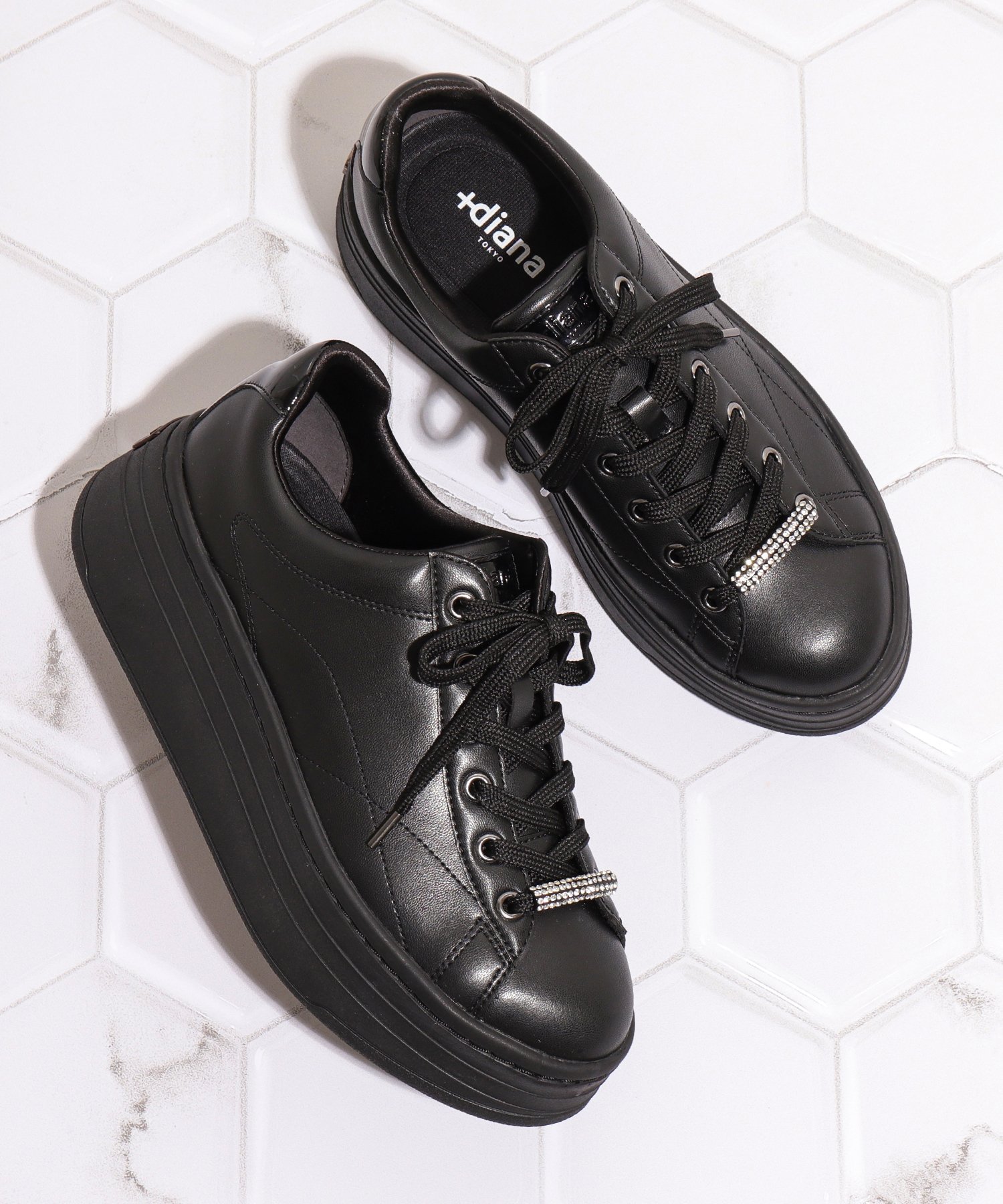 セリーヌ　ブロックスニーカー厚底⭐︎サイズ39 ブロックスニーカー ウェッジアウトソール / カーフスキン