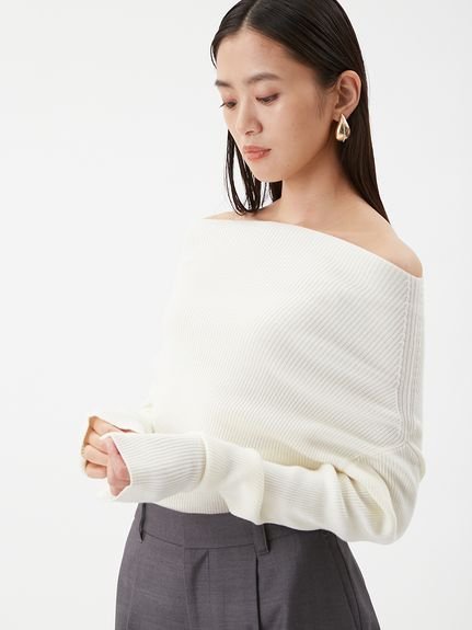 楽天市場】【SALE／50%OFF】オフショルラメニット Mila Owen ミラ