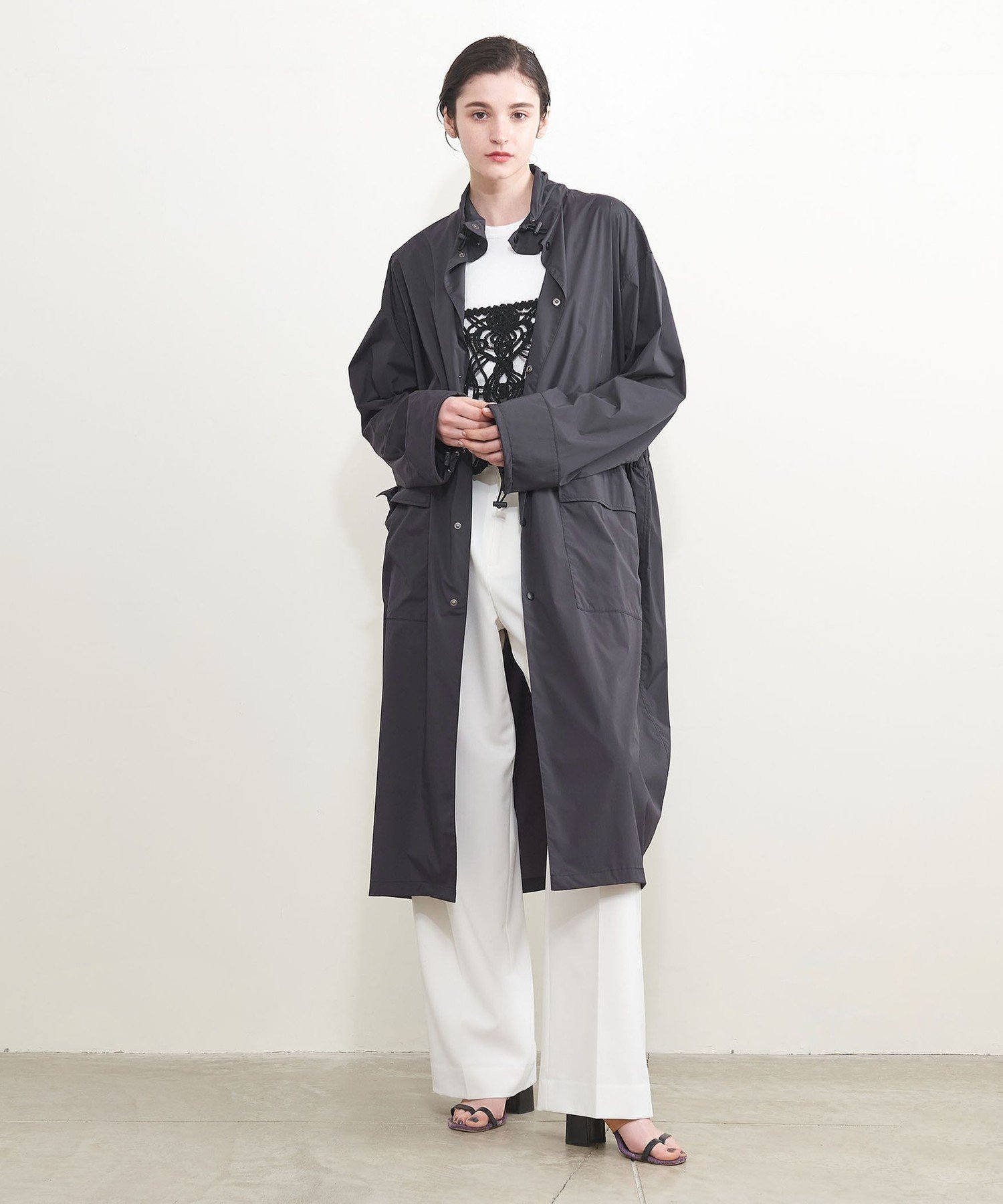 楽天市場】【SALE／70%OFF】＜EMMEL REFINES＞EM ダブルボタン ケープ