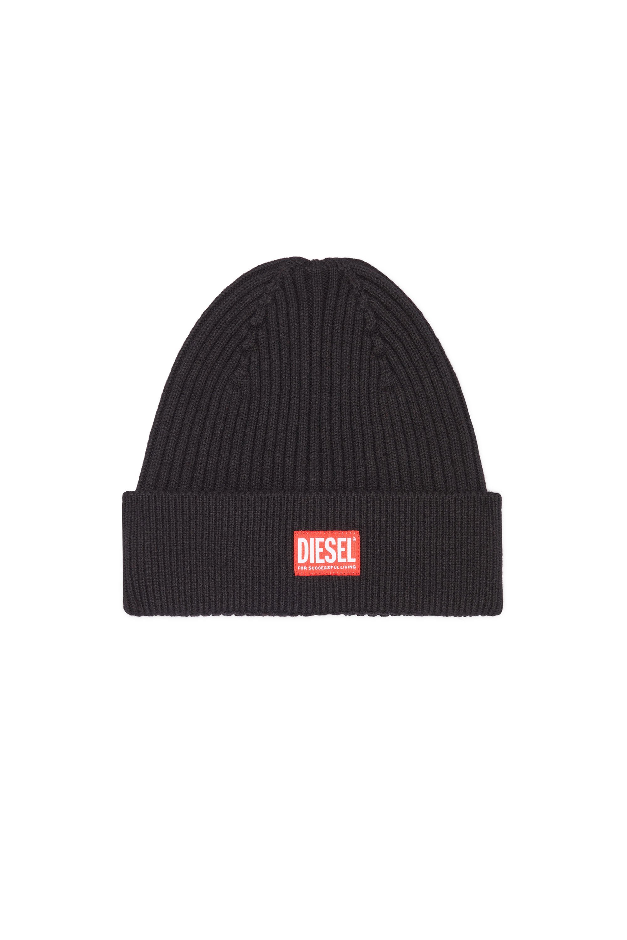 DIESEL ブラック ニット帽 A14955_0CAUK_9XX_A.jpg