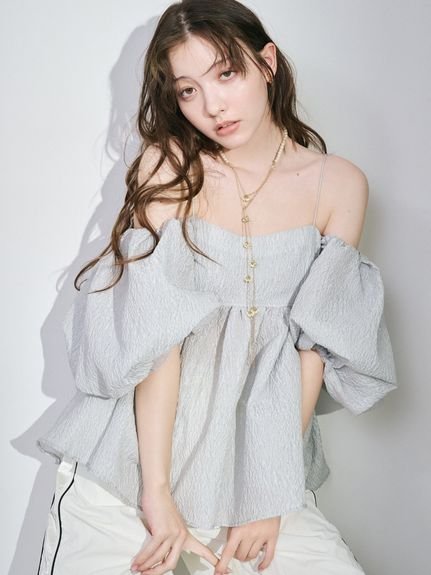 LILY BROWN 3WAYジャガードペプラムビスチェ　新品未使用　ピンク LILY BROWN 3WAYジャガードペプラムビスチェ 新品未使用 ピンク