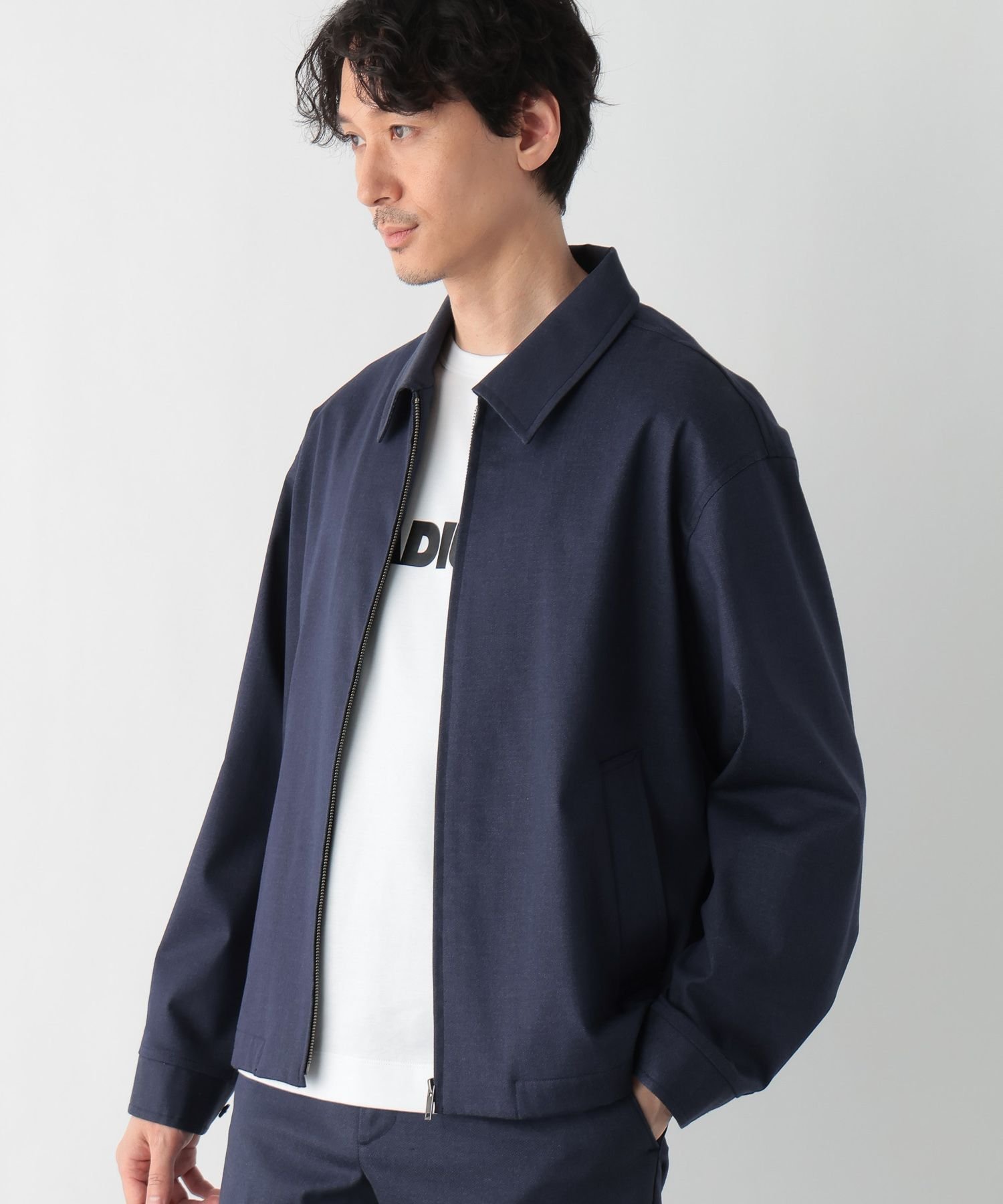 SALE／50%OFF】GLOBAL WORK アーバンデニムZIPブルゾン/147027