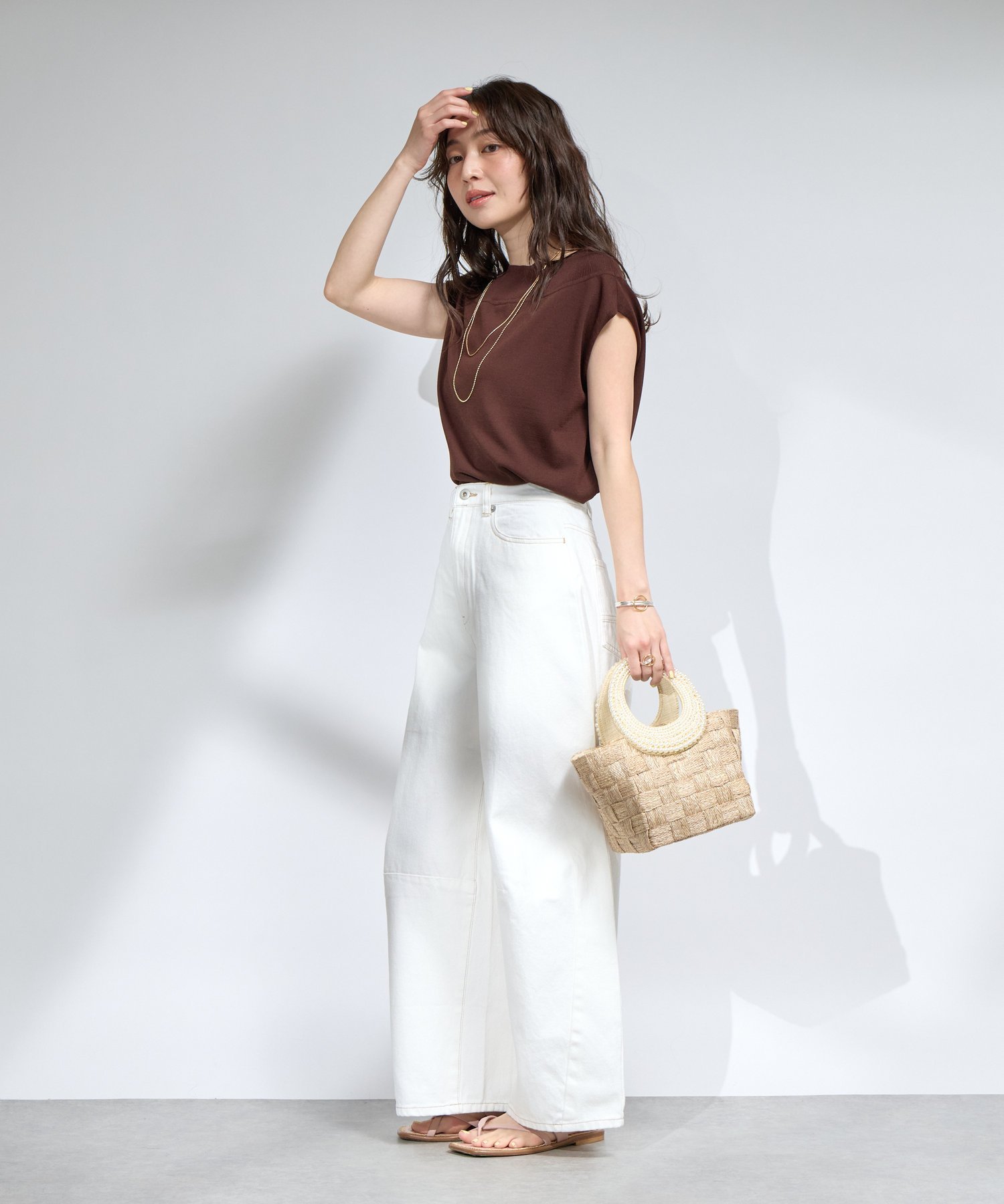 SALE／40%OFF】La boutique BonBon 【新色追加】ワイドデニム ラブ