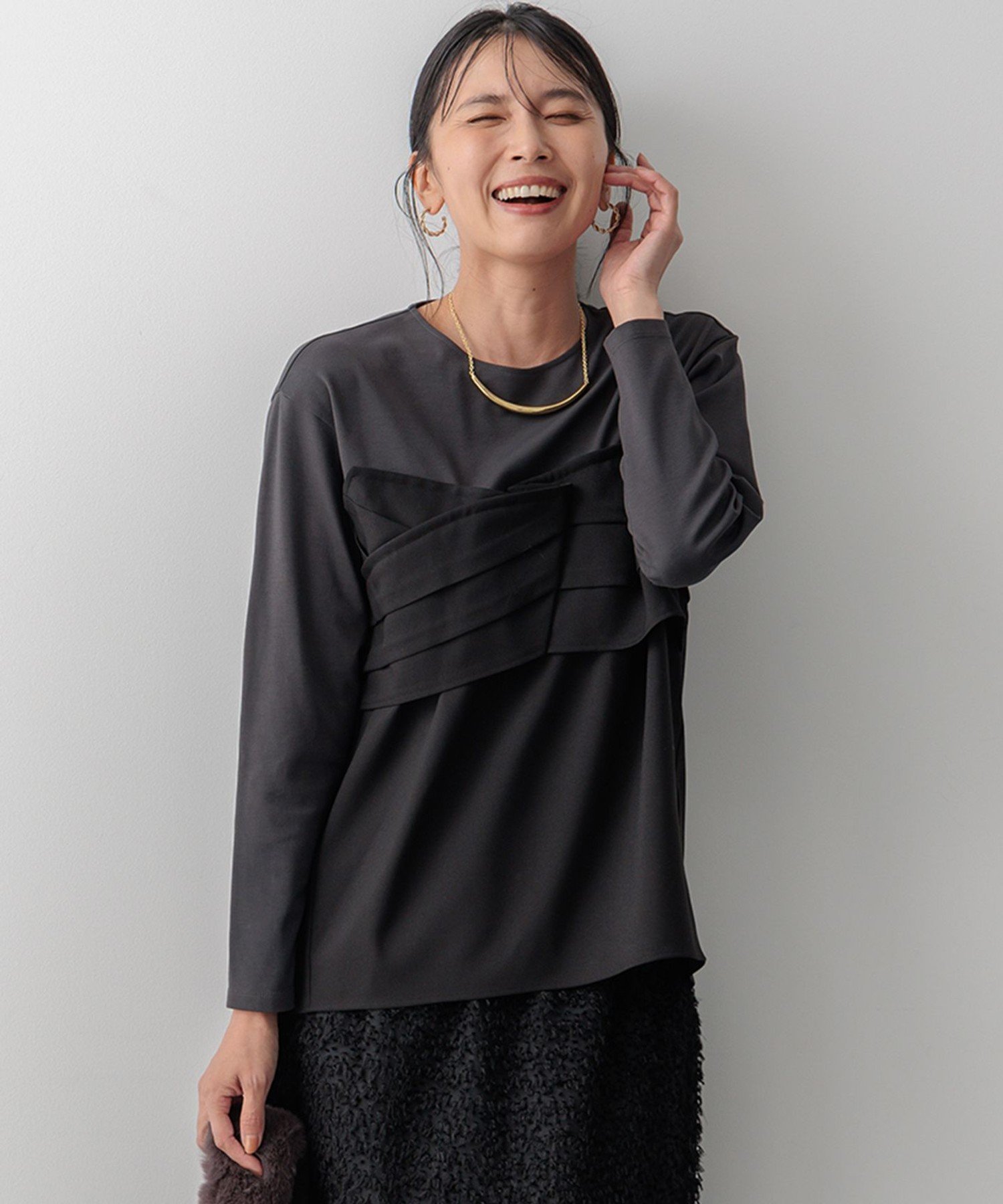 楽天市場】【SALE／50%OFF】【洗える】ウールライクビスチェコンビ