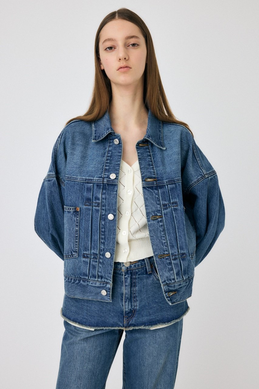 moussy MONOGRAM DENIM ジャケット moussy - moussy MONOGRAM DENIM ジャケットの通販 by satsuki's