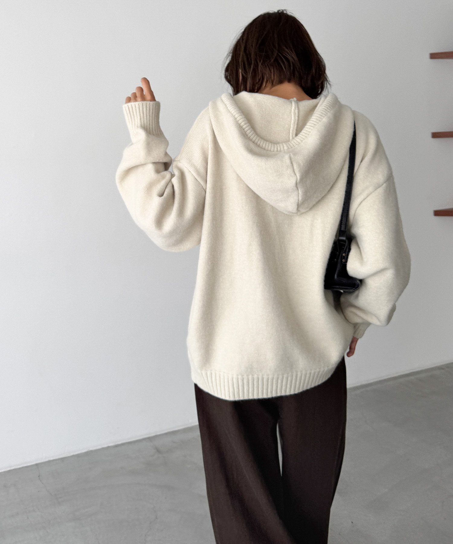 SALE／20%OFF】El mar El mar ソフトニットZIPパーカー キャナルジーン