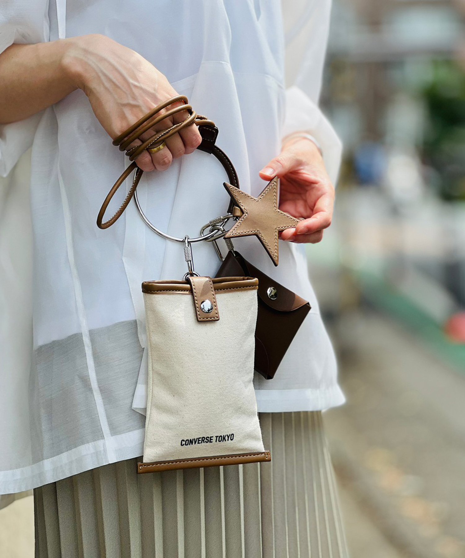 CONVERSE TOKYO CANVAS MULTI RING BAG コンバーストウキョウ バッグ 