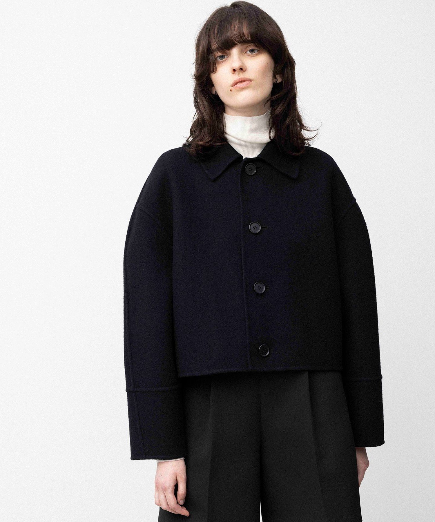 SALE／40%OFF】NAVE 【Nave】メルトンリバー ステンカラークロップド