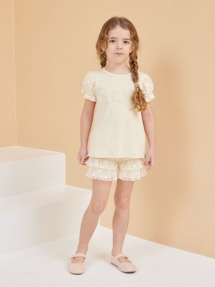 gelato pique ジェラートピケ　チュールキャミソール.ショートパンツ gelato piqueドットチュールキャミソール ショートパンツ レッド