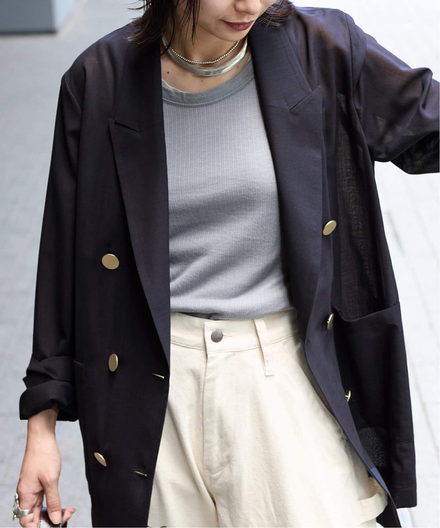 楽天市場】T/Wギャバ NAVY ブレザー JOURNAL STANDARD relume