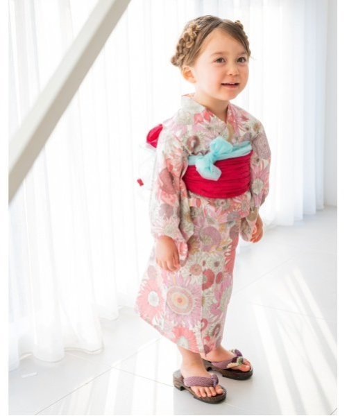 シャーリーテンプル　新品　女の子　浴衣　帯付き　ピンク　水色　130 140 Ｌ 楽天市場】【SALE／50%OFF】Shirley Temple 浴衣 シャーリー