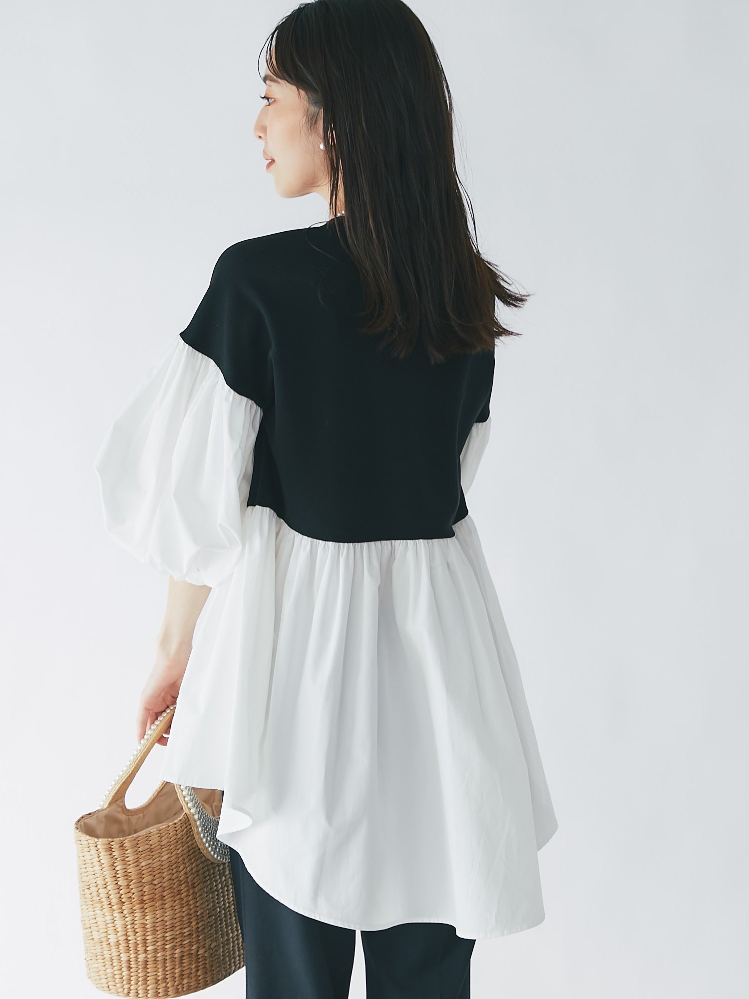 SALE／50%OFF】La boutique BonBon バルーンスリーブチュニック 