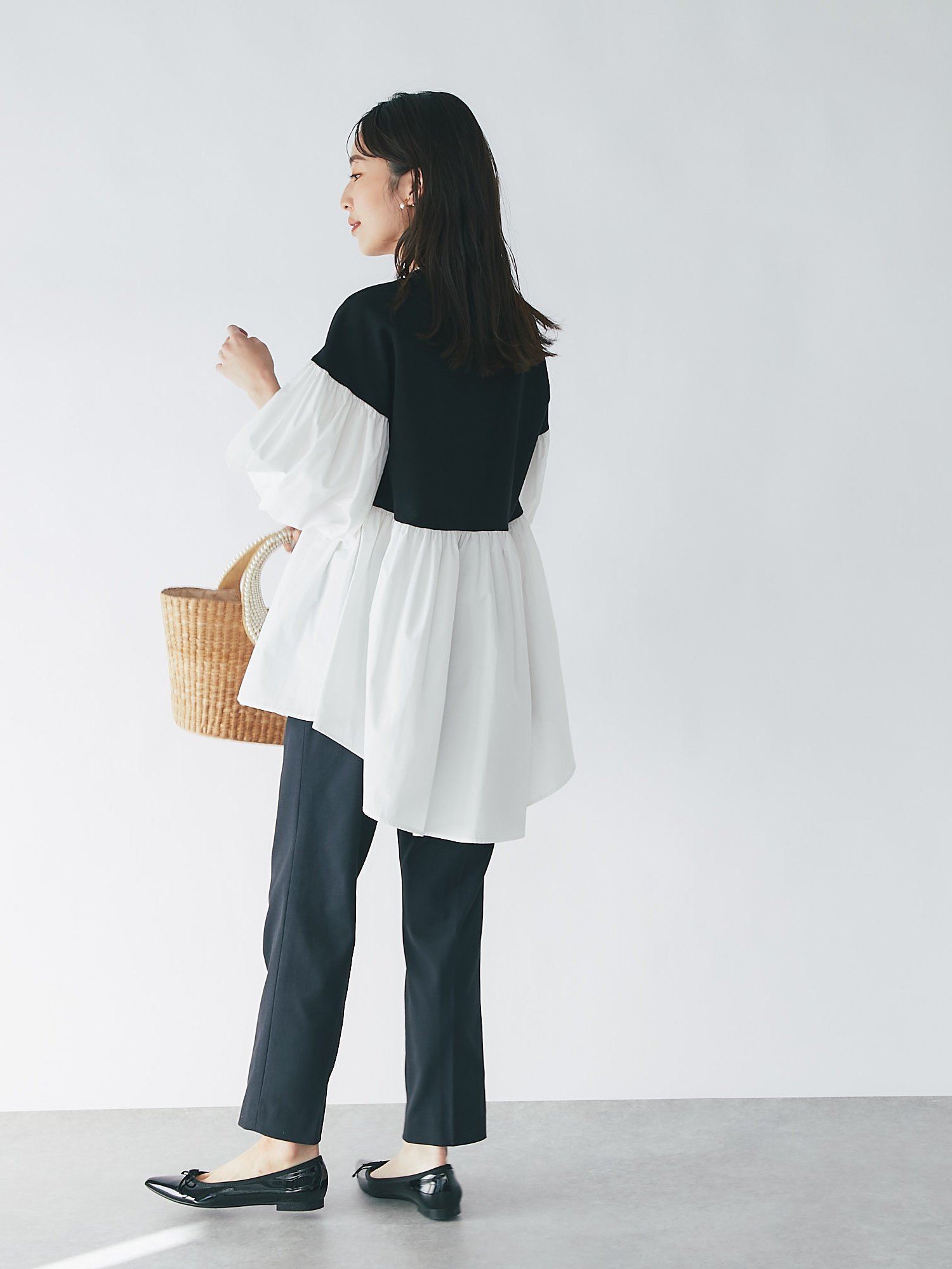 SALE／50%OFF】La boutique BonBon バルーンスリーブチュニック 