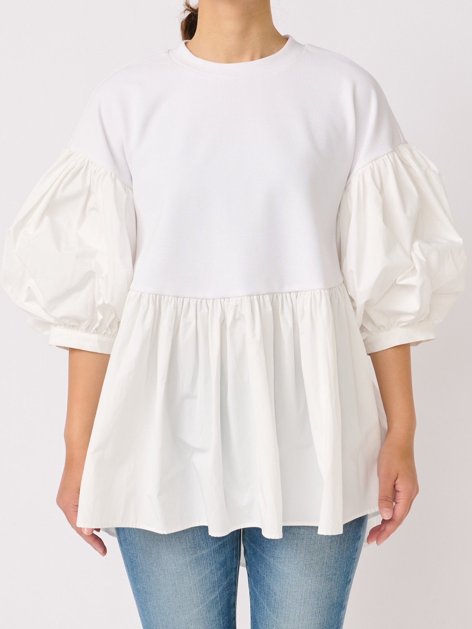 SALE／50%OFF】La boutique BonBon バルーンスリーブチュニック 