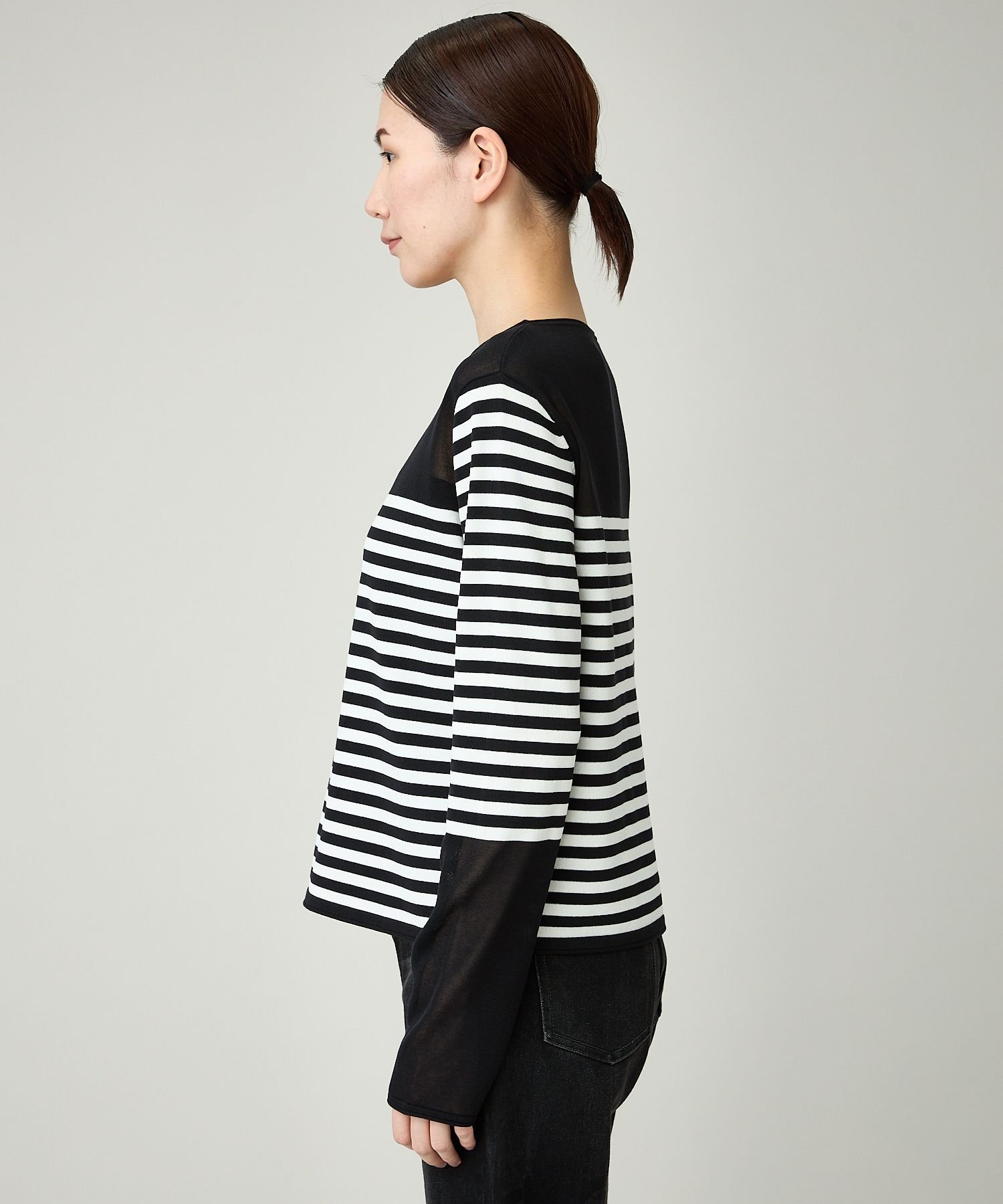 カレンソロジー　ボーダーシアーニット Curensology（カレンソロジー）の「Curensology(カレンソロジー