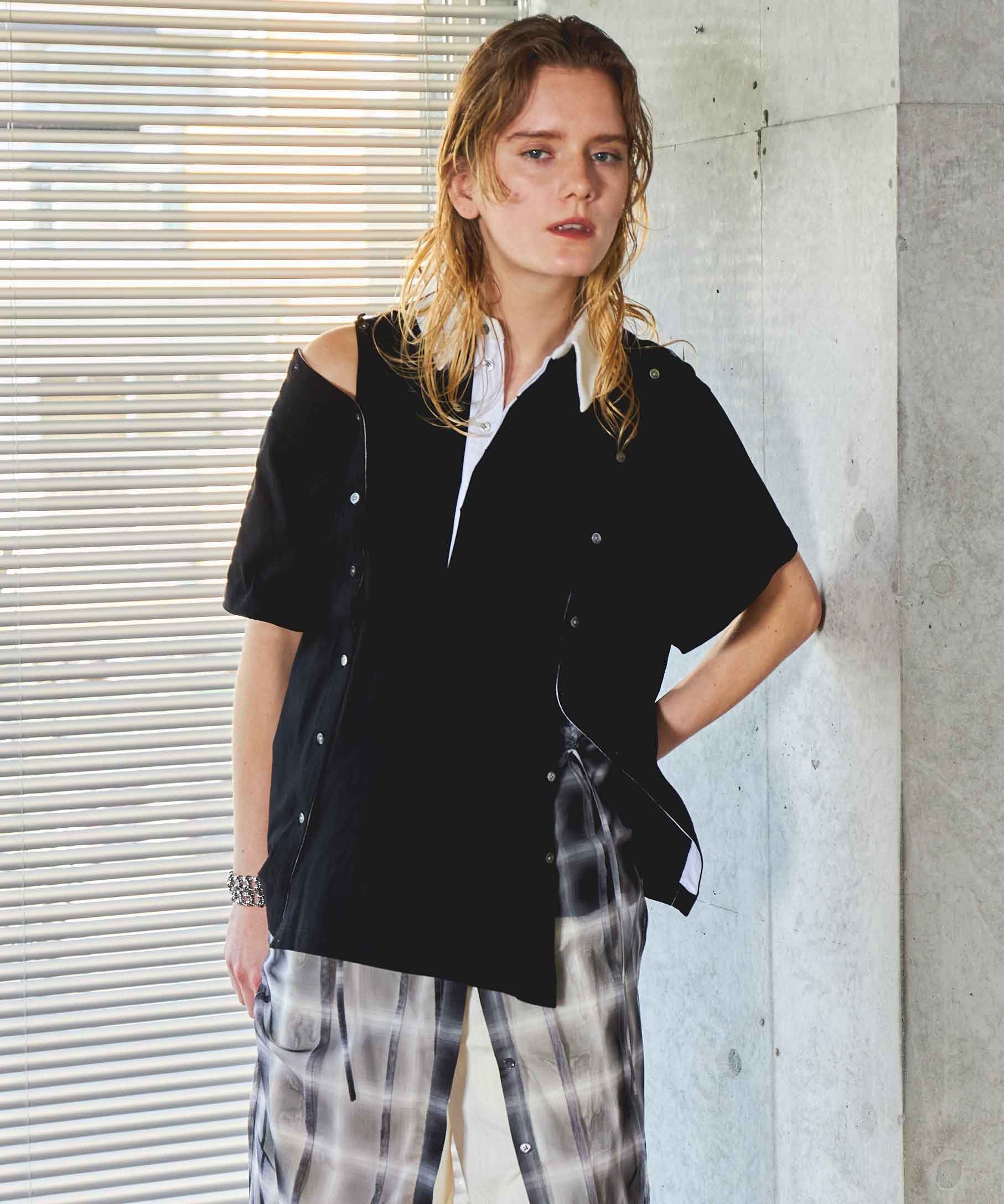 【新品】今期　新作　メゾンスペシャル　NEW BEGINGチェックポロシャツ NEW BEGING plaid pattern Polo Shirt